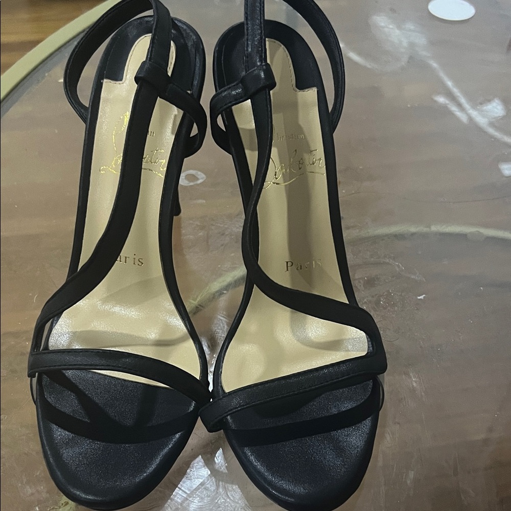 Black Strappy Heels
